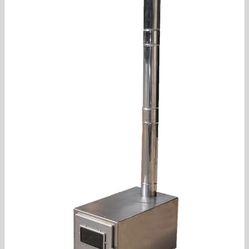 Portable Tent Heating Stove Fire Wood Heater Camping Cooking BBQ Burning Stove