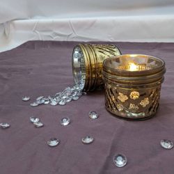 Rustic Candlelit Jars