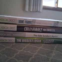 XBox 360 Games-Call of Juarez Cartel, Biggest Loser(sealed), Skyrim, Lost Planet