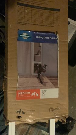 Sliding glass pet door