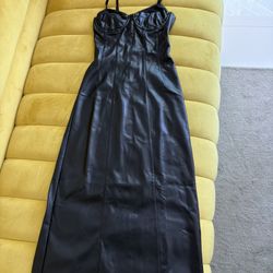 Black Leather Dress