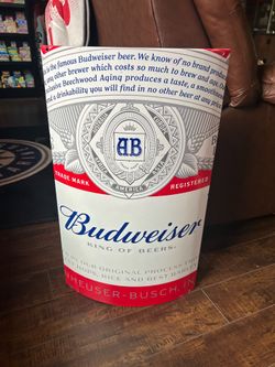 Budweiser Metal beer sign