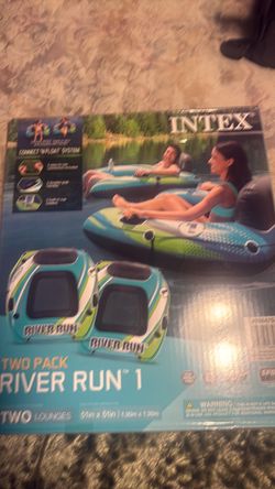 Intex River Run 1 Inflatable Lounge Two Pack