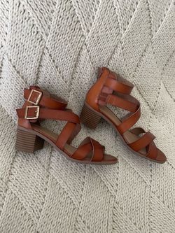 Material Girl Danee Block Heel Sandals