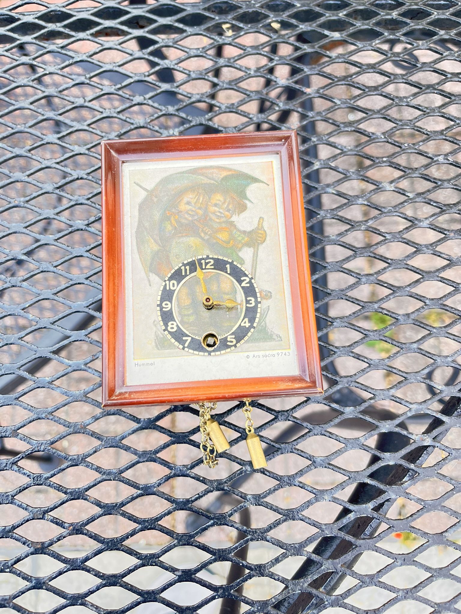 Vintage Hummel Wooden Clock