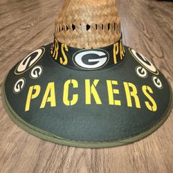 Green Bay Packers Straw Hat Sombrero Cap Beach Festival Pool Summer Sports tools Lawn Party Gorra 