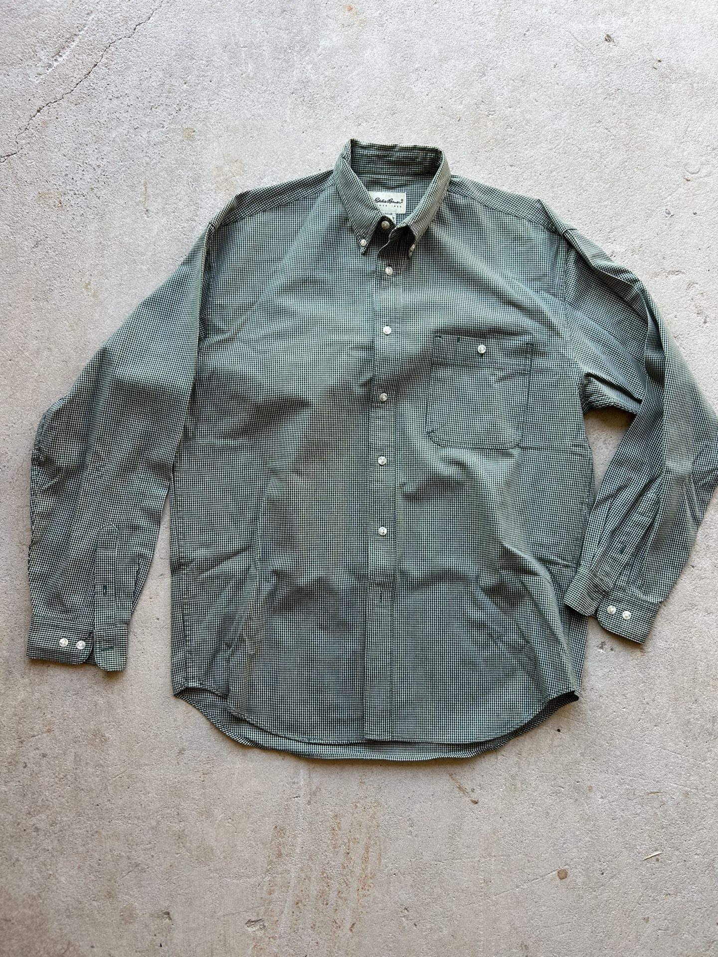 Vintage Men's Cotton Eddie Bauer Button-Down Shirt Size Large