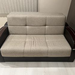 Double Bed Convertible Couch, 55 Inch Sitting Space 