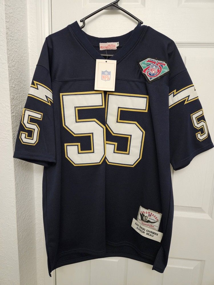 SD Chargers Mitchell & Ness Junior Seau Jersey