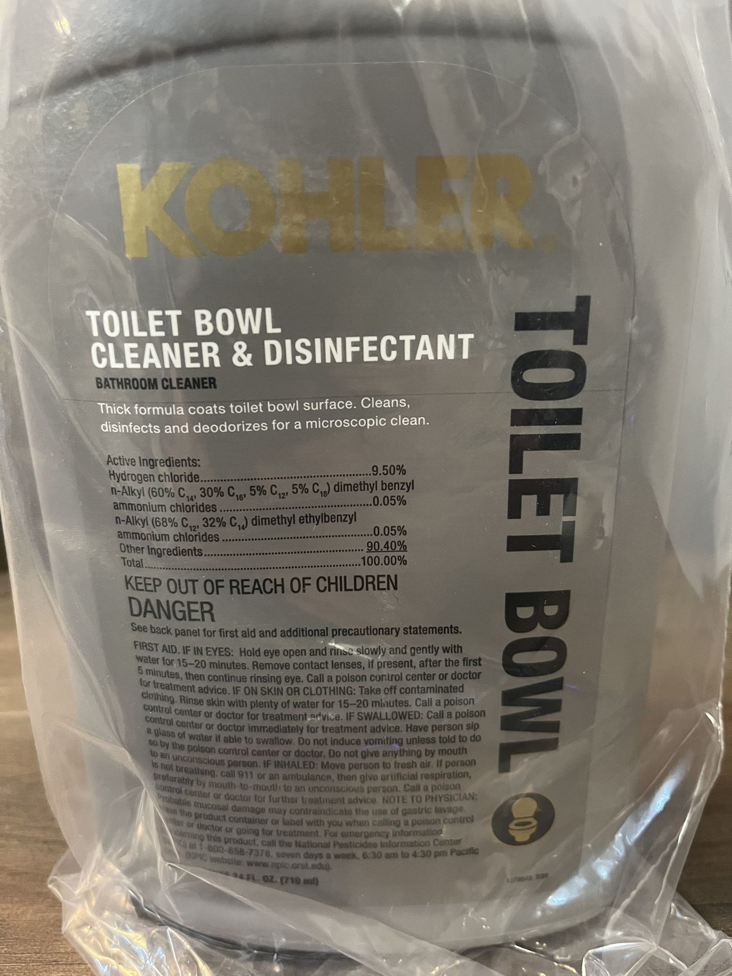 Kohler Toilet Bowl Cleaner & Disinfectant