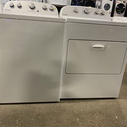 Top Load Washer/electric Dryer Set