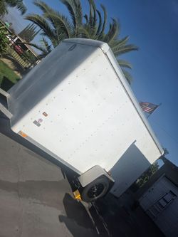 White Enclosed Cargo Trailer