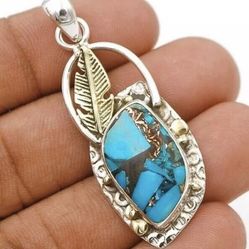 Two Toned Turquoise Pendant 