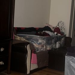 4 seater couch and  bed