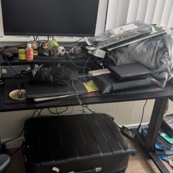 Electric Standing Desk 55 x 24 Inch With Double Drawers