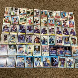 60 Atlanta Braves 1980s Baseball Cards With Stars And Rookies 