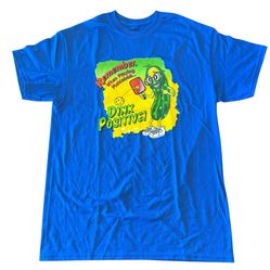 Blue 'Dink Positive!' Graphic T‑Shirt