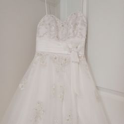 Alfred Angelo White Wedding Dress Off Shoulder 
