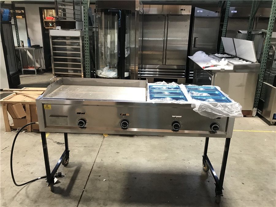 65 Inch Taco Cart With 36 Inch Griddle Plancha And 6 Warmers,All Products : American Fashion Style Bags On Sale