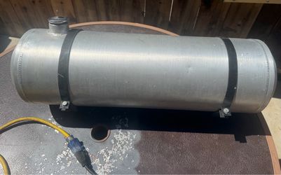 Aluminum Cylindrical Fuel Tank with Mounting Brackets