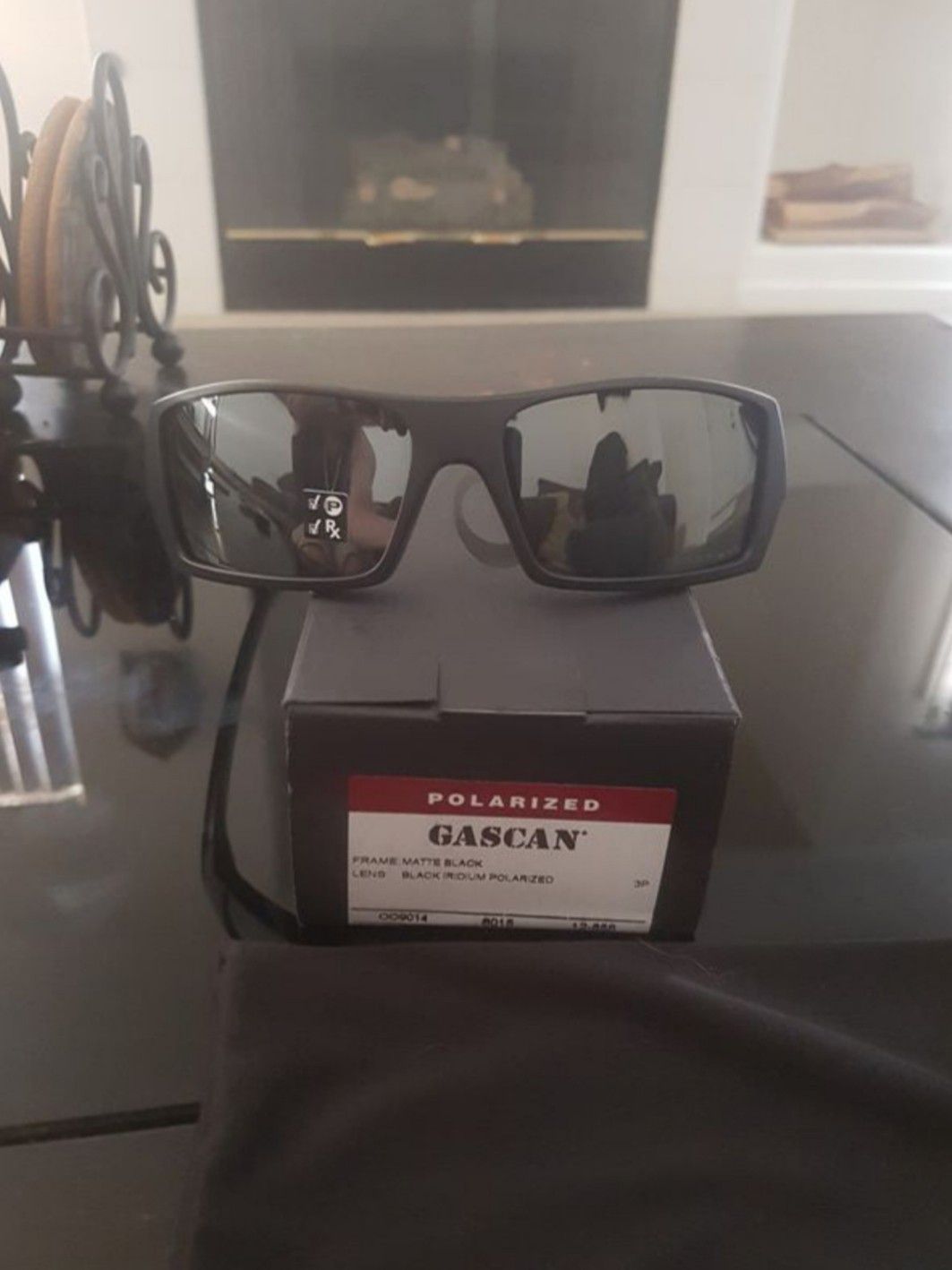 Oakley Gascan Polarized Sunglasses - Matte Black/Black Iridium