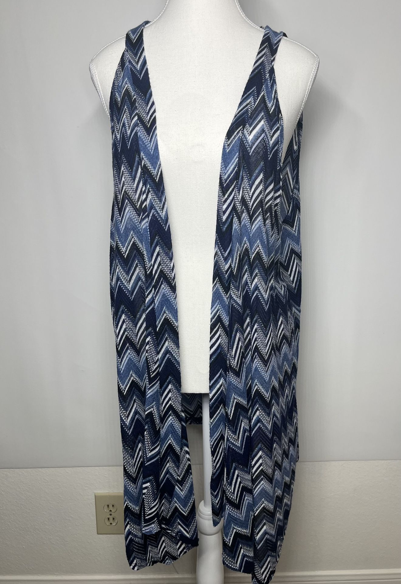 LIZ & ME OPEN CARDIGAN VEST SIZE 2X