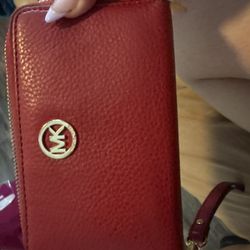 Red MK Bag Set