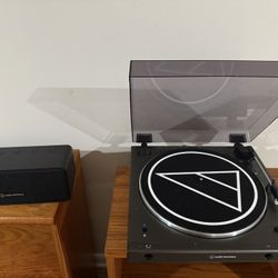 Audio Technica Record Bluetooth Record Player With Bluetooth Speaker