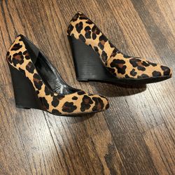BCBGeneration Cheetah Wedges