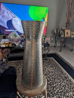 Gold Vase. 22 Inches