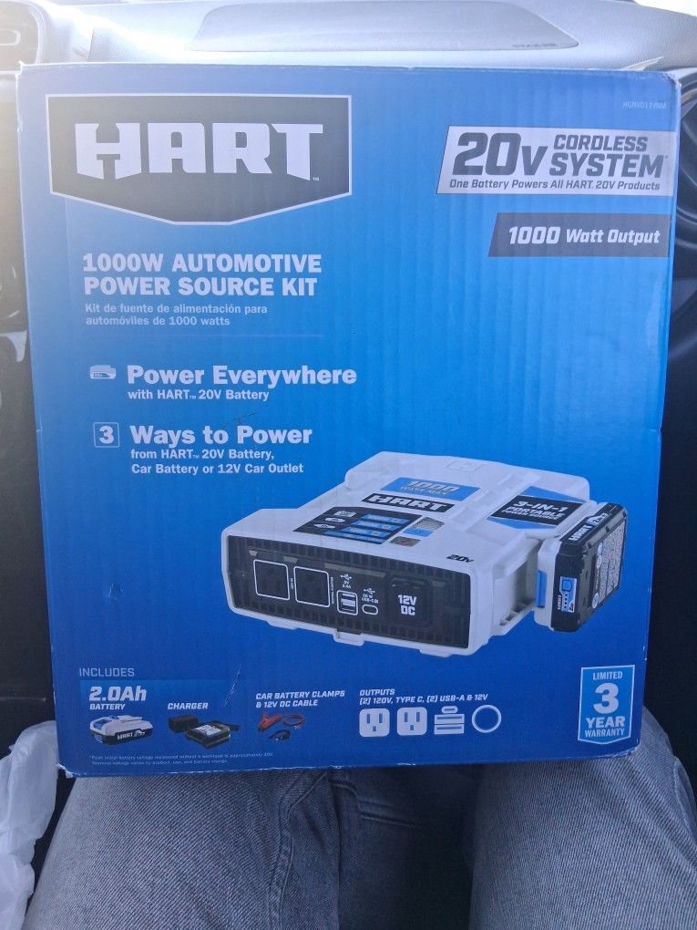 Hart 1000w Automotive Power Source Kit