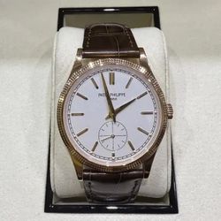 𝐏𝐚𝐭𝐞𝐤 𝐏𝐡𝐢𝐥𝐢𝐩𝐩𝐞  Calatrava White Men's Watch