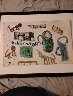 Robert Wright Folk Stylized Acrylic Painting