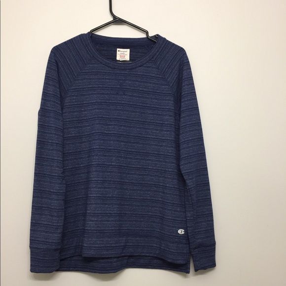 Champion Striped Blue Long Sleeve