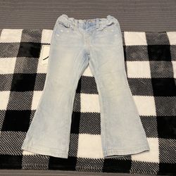 Old Navy toddler girl jeans with daisy embroidery Wide-Leg Jeans size 4T must pick up 