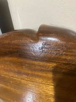 Signed Carved Wood Sculpture