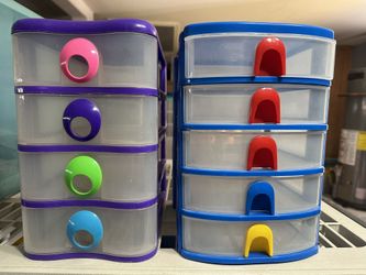 Little Tikes Girlfitti Plastic Mini Storage Drawers For Kids