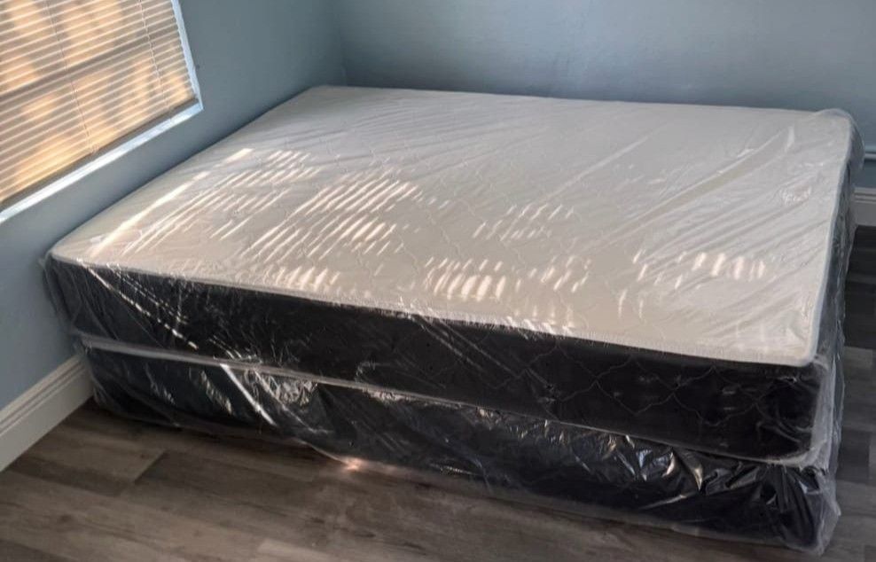 FULL Size Mattress With Box Spring set Colchones Nuevos Matrimoniales 