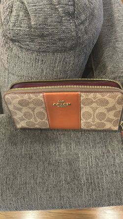 Coach Signature Zip-Around Continental Wallet
