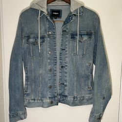 Denim Jacket With Hood