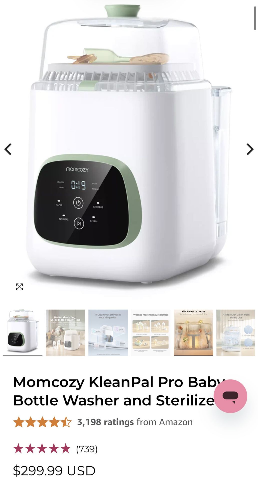 Momcozy KleanPal Pro Baby Bottle Washer and Sterilizer