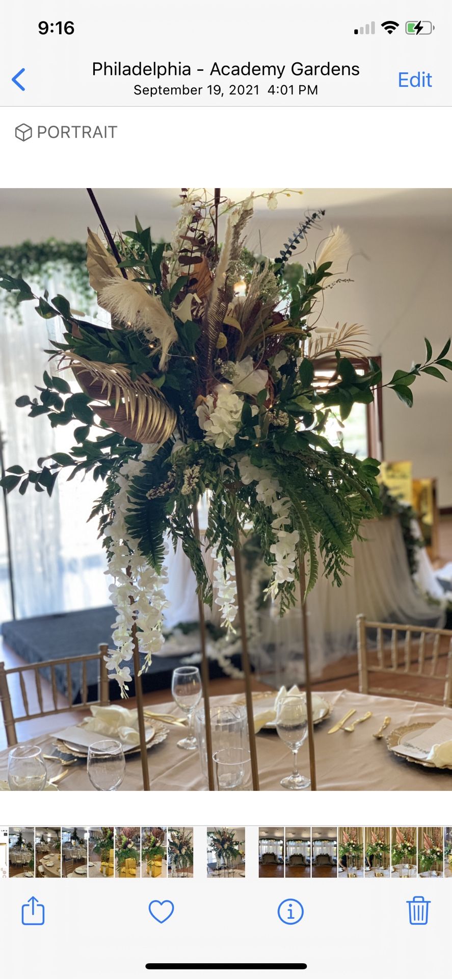 Gold Centerpieces