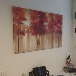 Fall Season Canvas Painting