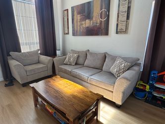 Matching Sofa & Oversized Chair Set – $300 OBO