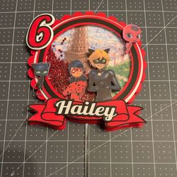 Shaker Cake Topper/Miraculous Ladybug 