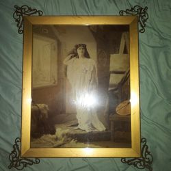 1890s Picture With Frame
