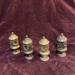 Silver Plated Salt And Pepper Shakers