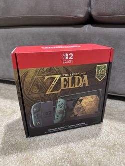 Nintendo Switch 2 The Legend of Zelda 40th Anniversary Edition Console.
