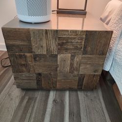 MOVING! Two Solid Wood End Tables