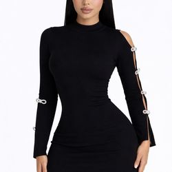 Black Rinds Dress (small-medium)